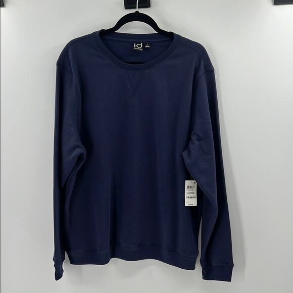 Ideology Men's Crewneck Fleece Sweatshirt - Navy - Large - New with tags - Picture 1 of 6